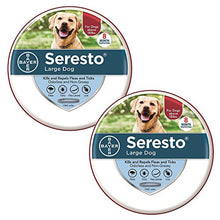 Load image into Gallery viewer, Seresto Flea and Tick Collar for Dogs, 8-Month Tick and Flea Control for Dogs Over 18 lbs. 2-Pack