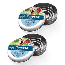 Load image into Gallery viewer, Seresto Flea and Tick Collar for Dogs, 8-Month Tick and Flea Control for Dogs Over 18 lbs. 2-Pack
